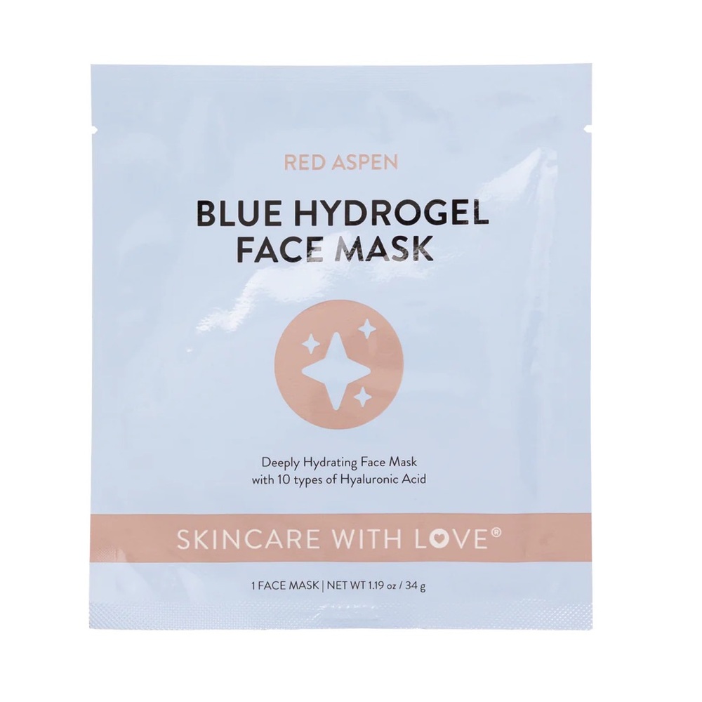 NWT Red Aspen Blue Hydrogel Face Mask
